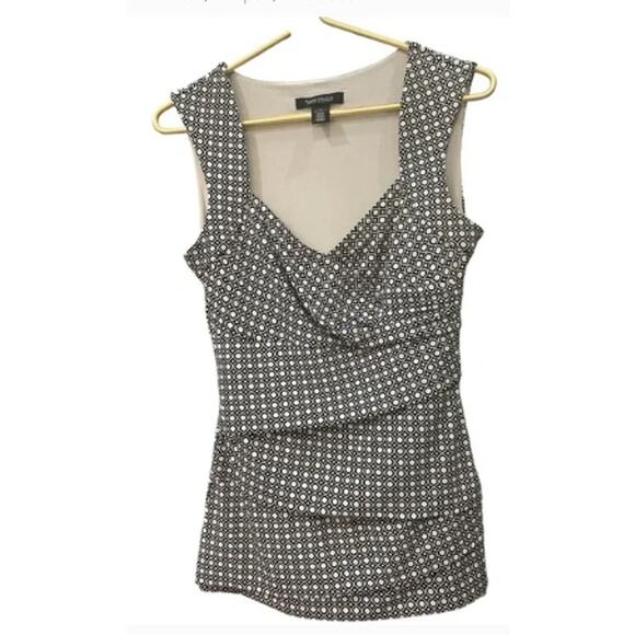 WHBM Bundle – 3 Women’s Tops Size Small – Black/White + Navy – EUC - Picture 3 of 8